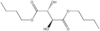 meso-酒石酸ジブチル 化学構造式
