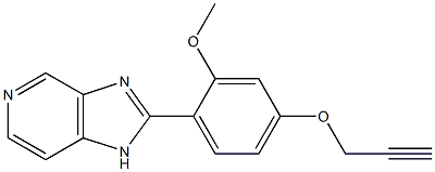 2-[2-Methoxy-4-(2-propynyloxy)phenyl]-1H-imidazo[4,5-c]pyridine Struktur