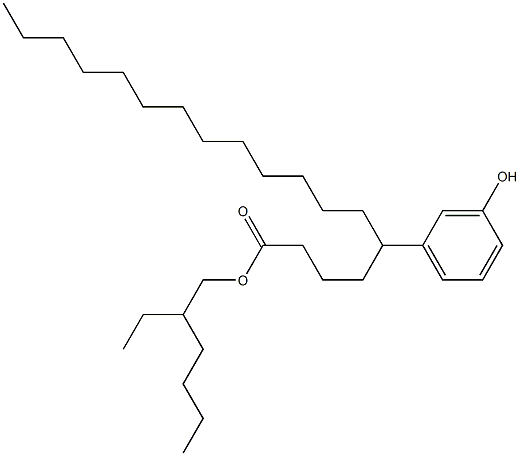 5-(3-Hydroxyphenyl)stearic acid 2-ethylhexyl ester,,结构式