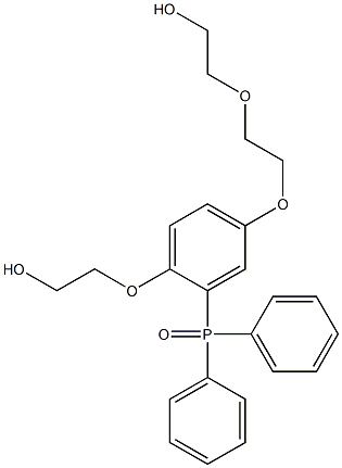 2-[2-[3-(Diphenylphosphinoyl)-4-(2-hydroxyethoxy)phenoxy]ethoxy]ethanol Struktur