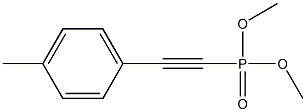 p-Tolylethynylphosphonic acid dimethyl ester,,结构式