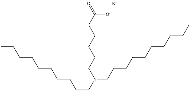 6-(Didecylamino)hexanoic acid potassium salt,,结构式