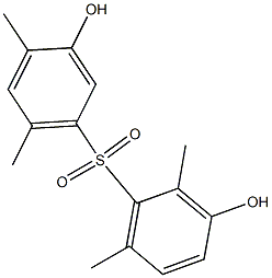 3,3'-Dihydroxy-2,4',6,6'-tetramethyl[sulfonylbisbenzene],,结构式