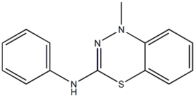 3-Phenylamino-1-methyl-1H-4,1,2-benzothiadiazine Struktur
