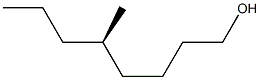 [R,(-)]-5-メチル-1-オクタノール 化学構造式