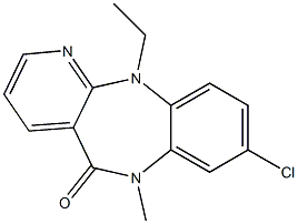 6,11-Dihydro-8-chloro-11-ethyl-6-methyl-5H-pyrido[2,3-b][1,5]benzodiazepin-5-one