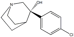 (3S)-3-(4-Chlorophenyl)-1-azabicyclo[2.2.2]octan-3-ol Structure