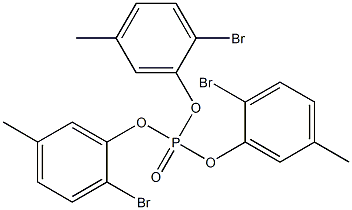 Phosphoric acid tris(2-bromo-5-methylphenyl) ester,,结构式