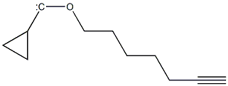 Cyclopropyl 6-heptynyloxycarbene Structure