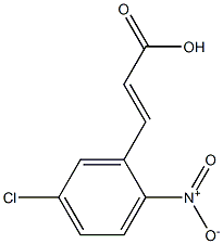2-Nitro-5-chlorocinnamic acid,,结构式
