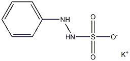 1-Phenylhydrazine-2-sulfonic acid potassium salt Structure