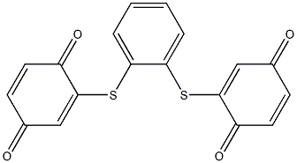 2,2'-(1,2-Phenylenedithio)bis(1,4-benzoquinone) Struktur
