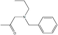 1-(Benzylpropylamino)-2-propanone Structure
