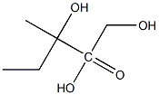(4R)-3,5-Dihydroxy-3-methyl(4-3H)pentanoic acid Struktur
