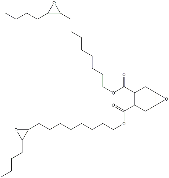 7-Oxabicyclo[4.1.0]heptane-3,4-dicarboxylic acid bis(9,10-epoxytetradecan-1-yl) ester Struktur