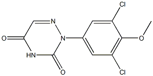 2-[3,5-Dichloro-4-methoxyphenyl]-1,2,4-triazine-3,5(2H,4H)-dione Structure