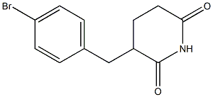 3-(4-Bromobenzyl)piperidine-2,6-dione,,结构式