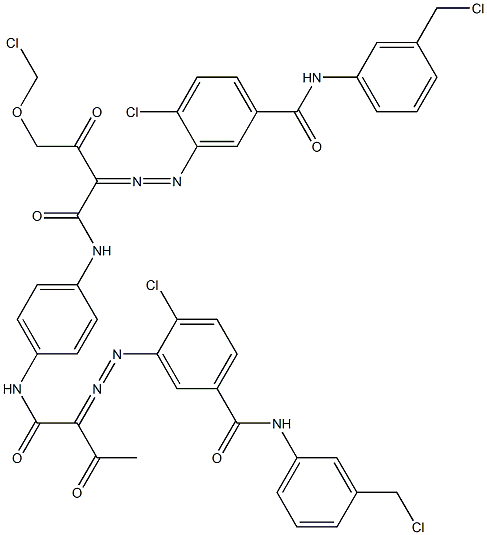 3,3'-[2-(Chloromethoxy)-1,4-phenylenebis[iminocarbonyl(acetylmethylene)azo]]bis[N-[3-(chloromethyl)phenyl]-4-chlorobenzamide]