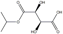 D-酒石酸水素1-イソプロピル 化学構造式