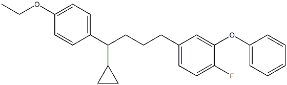 1-Cyclopropyl-1-(4-ethoxyphenyl)-4-(4-fluoro-3-phenoxyphenyl)butane