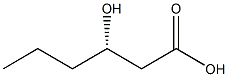 [S,(+)]-3-Hydroxyhexanoic acid Structure