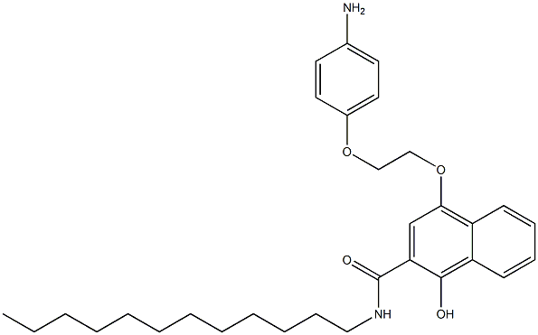 4-[2-(4-Aminophenoxy)ethoxy]-N-dodecyl-1-hydroxy-2-naphthalenecarboxamide Structure