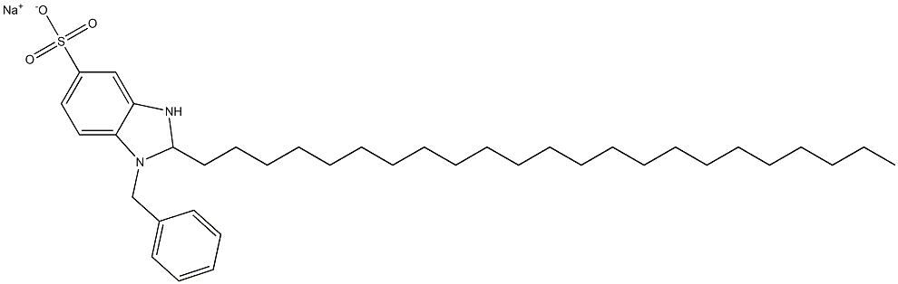 1-Benzyl-2,3-dihydro-2-tricosyl-1H-benzimidazole-5-sulfonic acid sodium salt