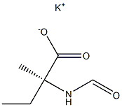 [S,(+)]-2-(Formylamino)-2-methylbutyric acid potassium salt Struktur