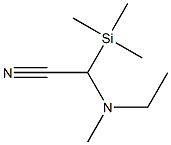 2-(N-Ethyl-N-methylamino)-2-(trimethylsilyl)acetonitrile Struktur