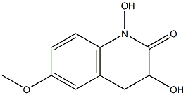 3,4-Dihydro-1,3-dihydroxy-6-methoxyquinolin-2(1H)-one,,结构式