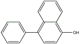4-Phenylnaphthalen-1-ol 结构式