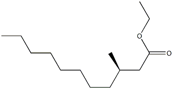 [R,(+)]-3-メチルウンデカン酸エチル 化学構造式