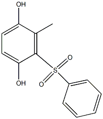 2,5-Dihydroxy-6-methyl[sulfonylbisbenzene] 结构式