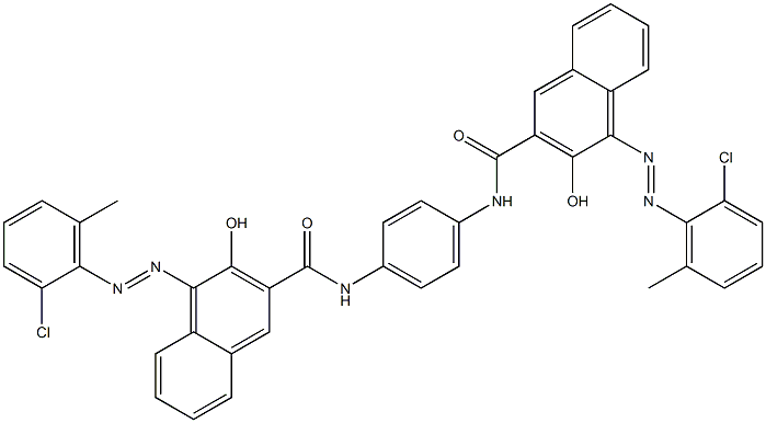 1,4-Bis[1-[(2-chloro-6-methylphenyl)azo]-2-hydroxynaphthalen-3-ylcarbonylamino]benzene