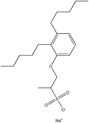 1-(2,3-Dipentylphenoxy)propane-2-sulfonic acid sodium salt Structure