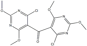 4-Chloro-2,6-dimethoxy 5-[(4-chloro-2,6-dimethoxypyrimidin-5-yl)carbonyl]pyrimidine