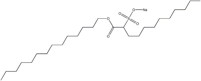 2-(Sodiosulfo)dodecanoic acid tetradecyl ester Structure