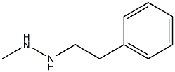 1-(2-Phenylethyl)-2-methylhydrazine 结构式