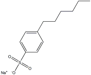 4-Hexylbenzenesulfonic acid sodium salt Structure