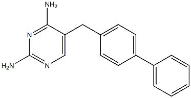 5-(1,1'-Biphenyl-4-ylmethyl)-2,4-pyrimidinediamine,,结构式