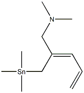 [(2Z)-2-(Dimethylaminomethyl)-2,4-pentadienyl]trimethylstannane 结构式