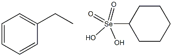 2-Phenylethaneselenoic acid Se-cyclohexyl ester Structure