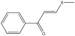 3-Methylthio-1-phenyl-2-propen-1-one Structure