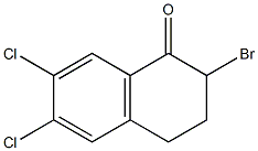 2-Bromo-6,7-dichloro-3,4-dihydro-1(2H)-naphthalenone 结构式