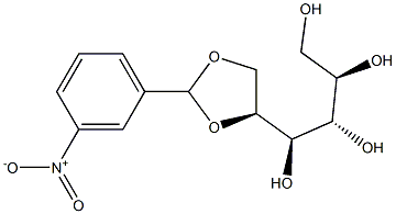 5-O,6-O-(3-Nitrobenzylidene)-L-glucitol 结构式