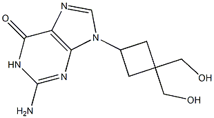 2-Amino 9-[3,3-bis(hydroxymethyl)cyclobutyl]-9H-purin-6(1H)-one Structure