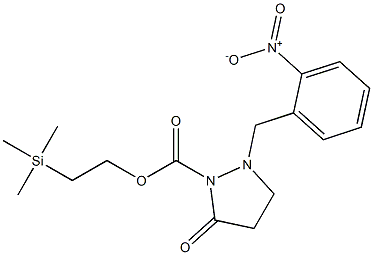  2-(2-Nitrobenzyl)-5-oxopyrazolidine-1-carboxylic acid 2-(trimethylsilyl)ethyl ester