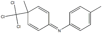 N-[4-(Trichloromethyl)-4-methyl-2,5-cyclohexadiene-1-ylidene]-4-methylaniline Structure