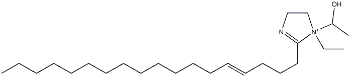 1-エチル-1-(1-ヒドロキシエチル)-2-(4-オクタデセニル)-2-イミダゾリン-1-イウム 化学構造式