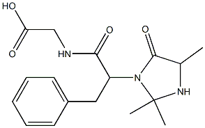 N-[2-(2,2,5-Trimethyl-4-oxoimidazolidin-3-yl)-3-phenylpropionyl]glycine